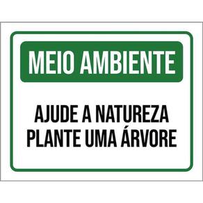 Kit 3 Placa Meio Ambiente Ajunatureza Plante Árvore 36X46