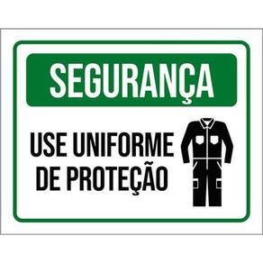 Kit 3 Placas De Segurança Use Uniforme Proteção 36X46