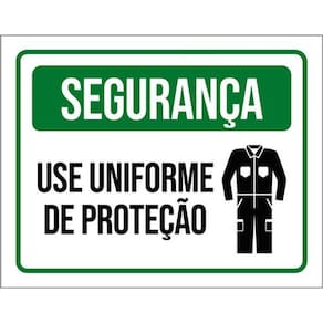 Kit 3 Placas De Segurança Use Uniforme Proteção 36X46