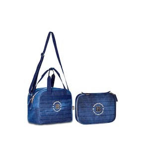 Kit Lancheira Térmica e Estojo Box Rebecca Bonbon Jeans