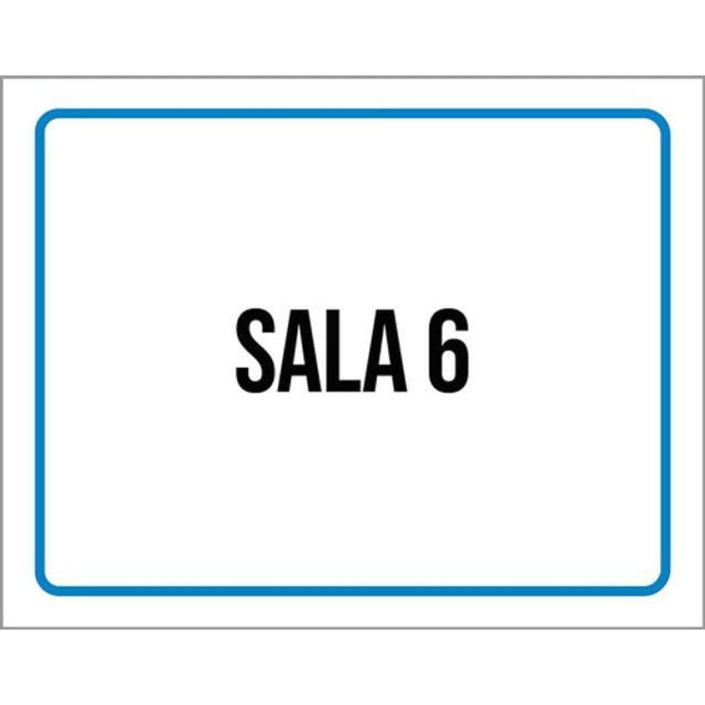 Kit 3 Placas Setor Azul Sala 6 36X46
