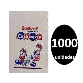 Kit 1000 Sacos De Plástico Salve O Dia Das Crianças 16X24