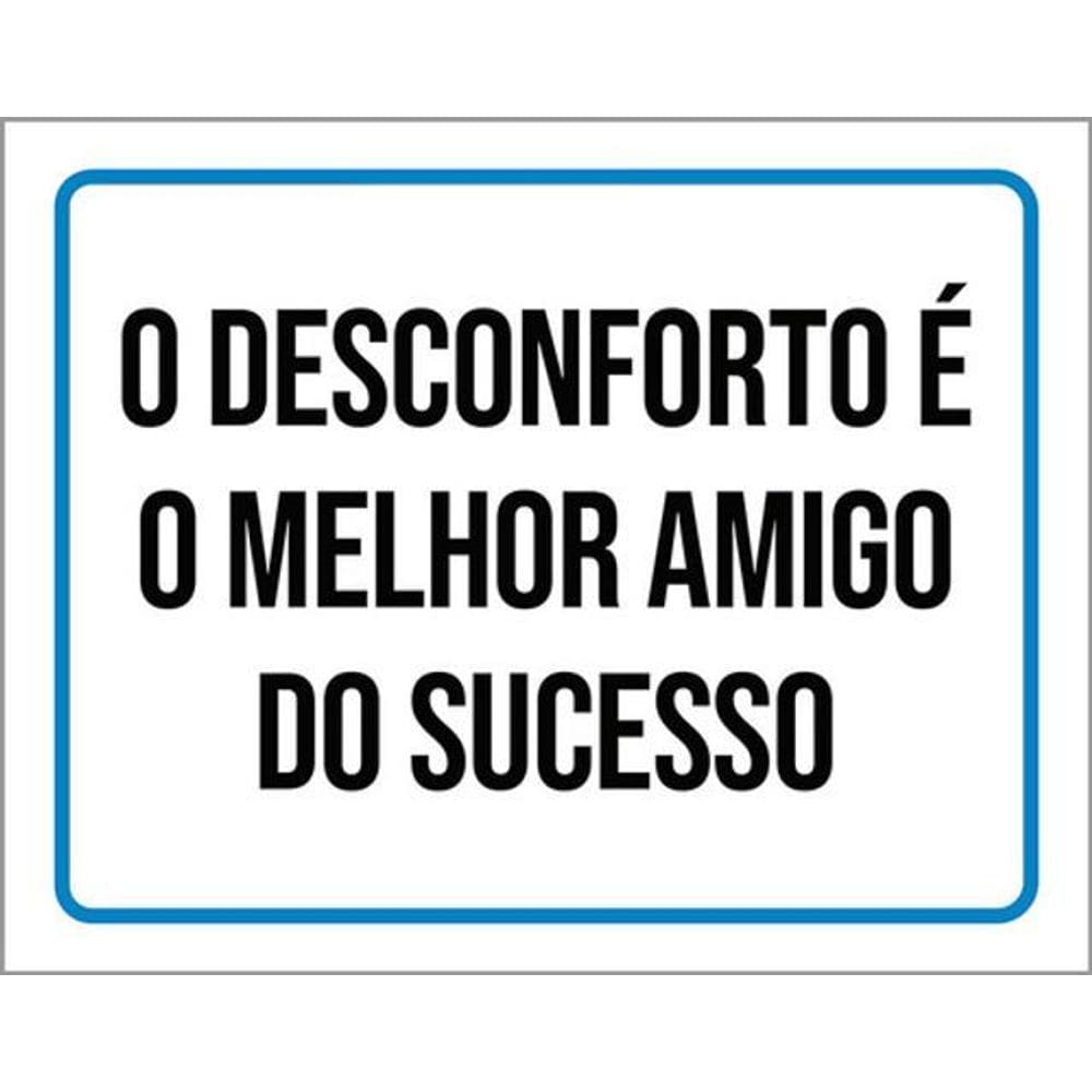 Kit 5 Placas Desconforto Melhor Amigo Sucesso 36X46