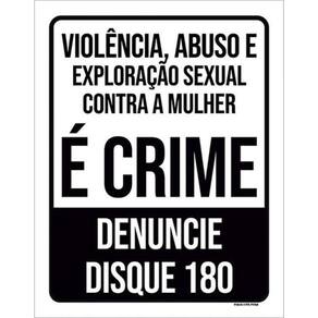Kit 3 Placas Violência Abuso Exploração Crime Denuncie 36X46
