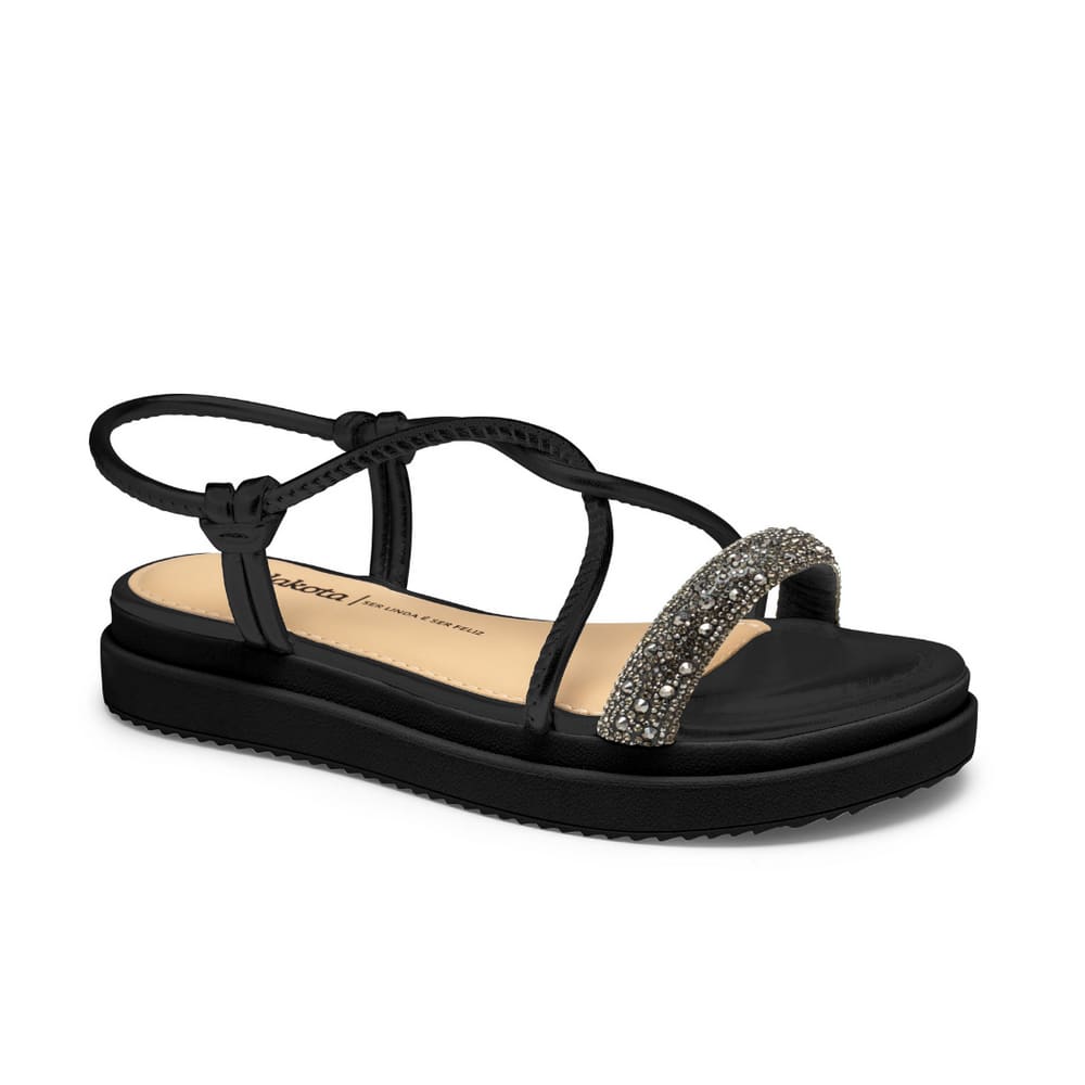 Sandália Feminina Dakota Flatform Brilho
