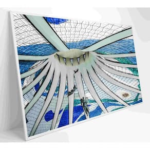 Quadro Catedral De Brasília Medidas 120x80 Cm Impressão Vidro Acrílico
