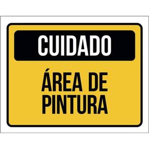 Kit 3 Placas Cuidado Área De Pintura 36X46