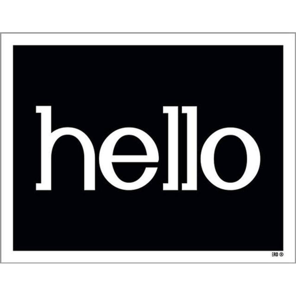 Kit 10 Placas Hello 36X46