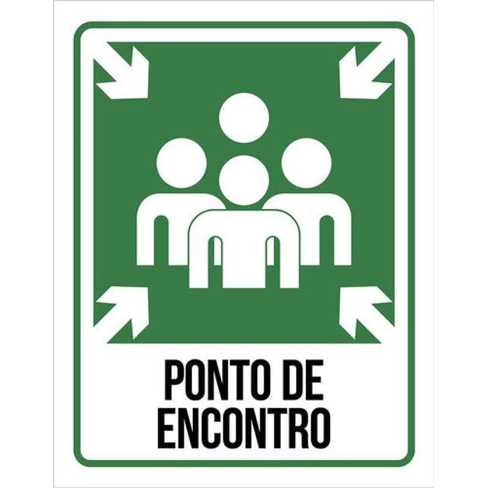 Kit 3 Placas De Ponto De Encontro 36X46