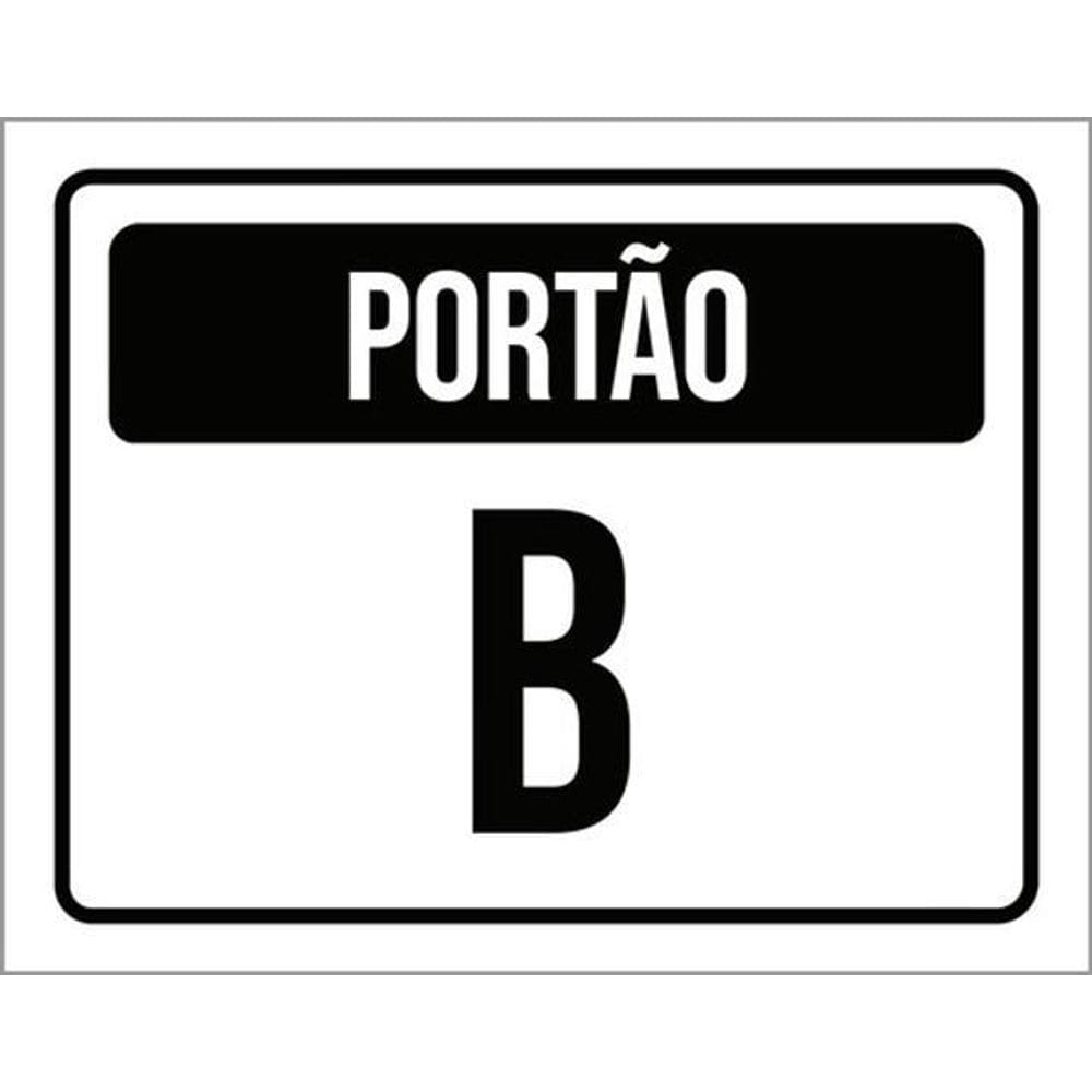 Kit 10 Placas Portão B 36X46