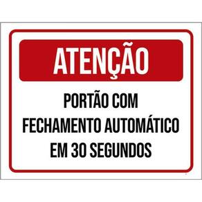 Kit 3 Placas Fechamento Automático 30 Segundos 36X46