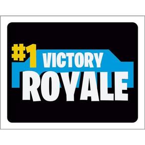 Kit 10 Placas Victory Royale 36X46