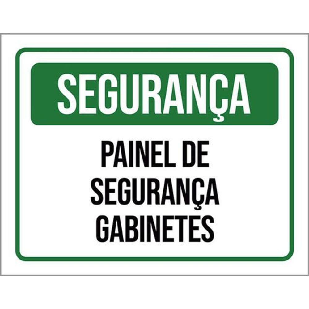 Kit 3 Placas Segurança Painel Gaginetes 36X46