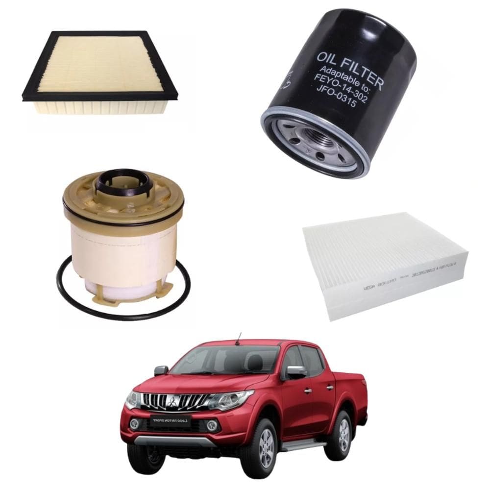 Kit Filtro Troca Óleo L200 2.4 2016 A 2024 WKU541 Wega