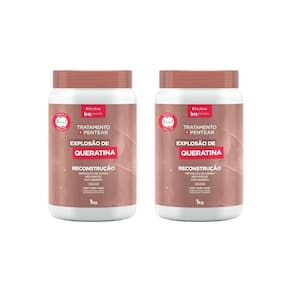 Creme De Trat Beleza Natural 1000G Explosao Queratina-2Un