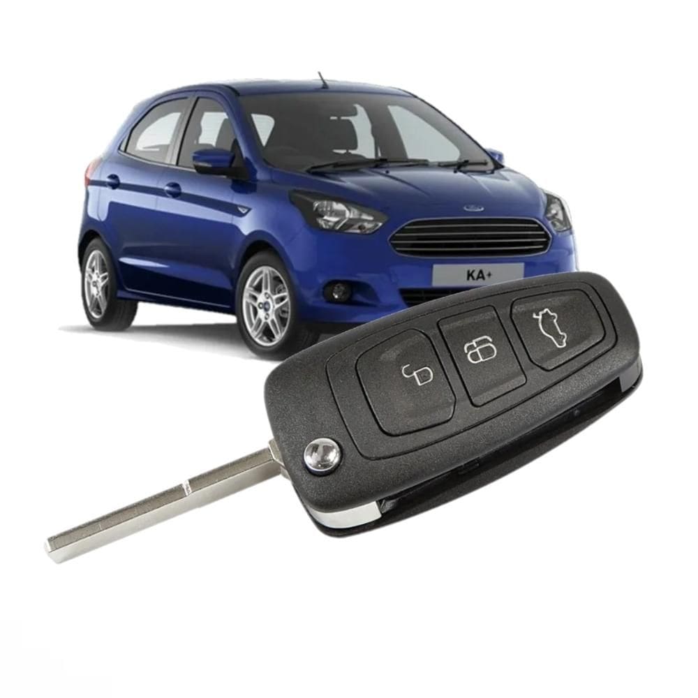 Carcaça Da Chave 3 Botoes Focus New Fiesta Ecosport [F103]