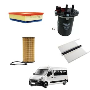 Kit Filtro Troca Óleo Renault Master 2022 A 2024 WKU580 Wega