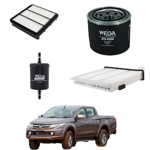 Kit Filtro Troca Óleo L200 TRITON 2013 A 2019 WKU540 Wega