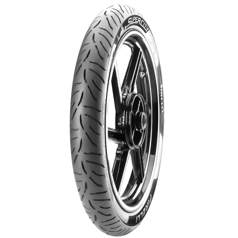 Pneu 2.75-18 Dianteira Para Moto Pirelli Super City Para Uso Com Câmara De 42 P 1 Unidade