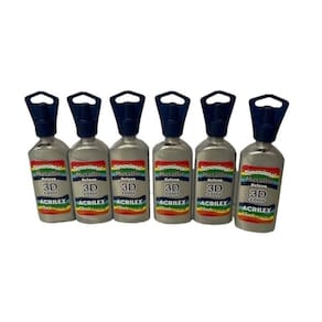 Kit Com 6 Dimensional Metálica Acrilex 35Ml - Escolha A Cor