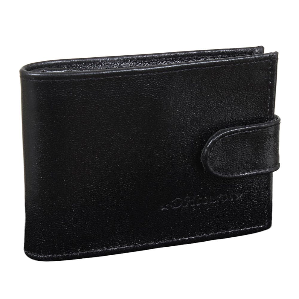 Carteira em Couro Preto DH Couros 37234