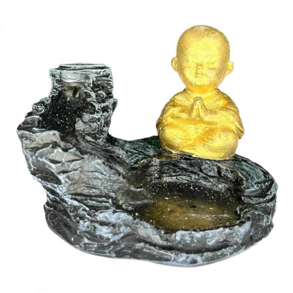 Incensário Cascata Om Lakshmi Gaya Resina- Escolha O Modelo