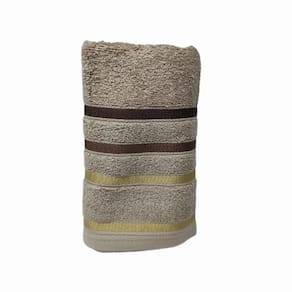 Toalha de Rosto Teka Premium Lumiere Marrom Claro 100$ Algodão