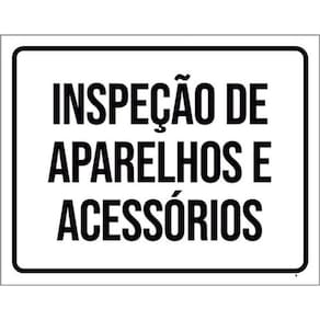 Kit 5 Placas Inspeção De Aparelhos Acessórios 36X46