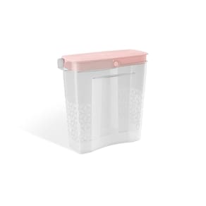 Pote Porta Sabão Em Pó E Sabão Líquido Com Tampa Uz Rosa