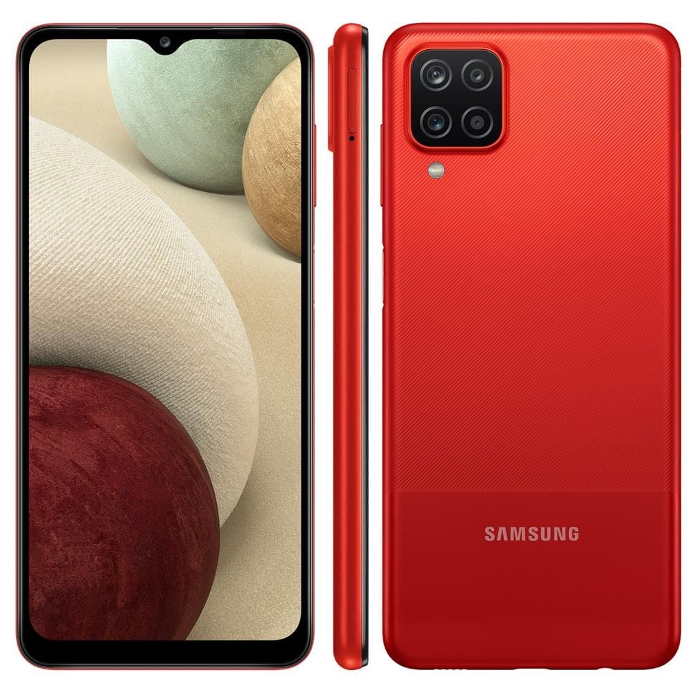 REEMBALADO: Samsung Galaxy A12 64GB Tela Infinita de 6.5 4GB - Vermelho