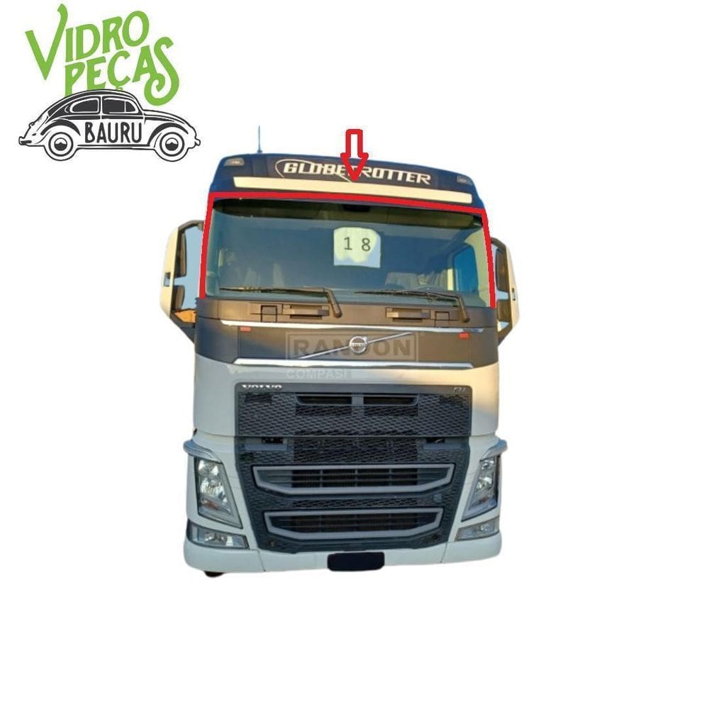 Borracha Parabrisa Caminhao Volvo Fh-16 2016 Em Diante