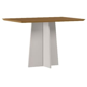 Mesa de Jantar Anitta 120x80 cm sem Vidro Off White Ype - New Ceval