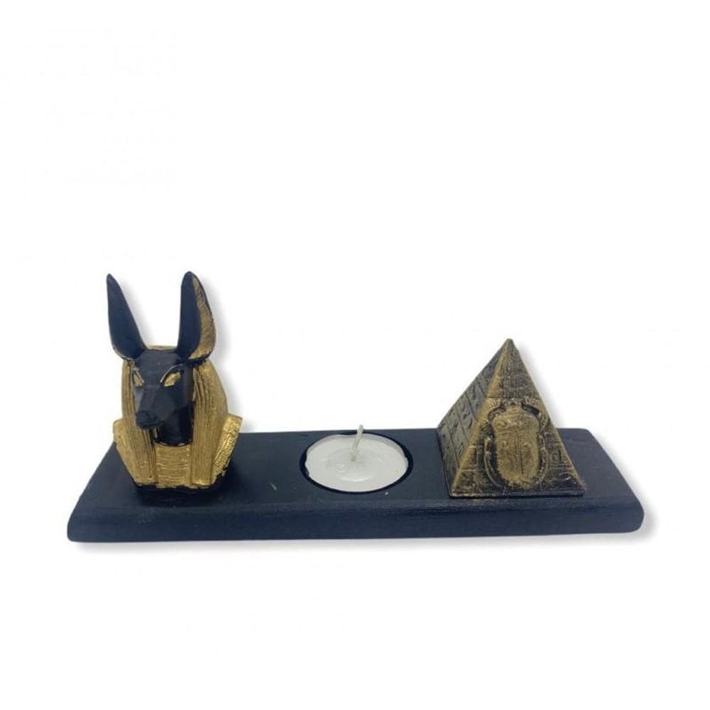 Porta Vela Proteção E Sorte 18X10Cm Resina- Escolha O Modelo