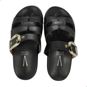 Tamanco Vizzano Flatform Fivela Feminina Preto
