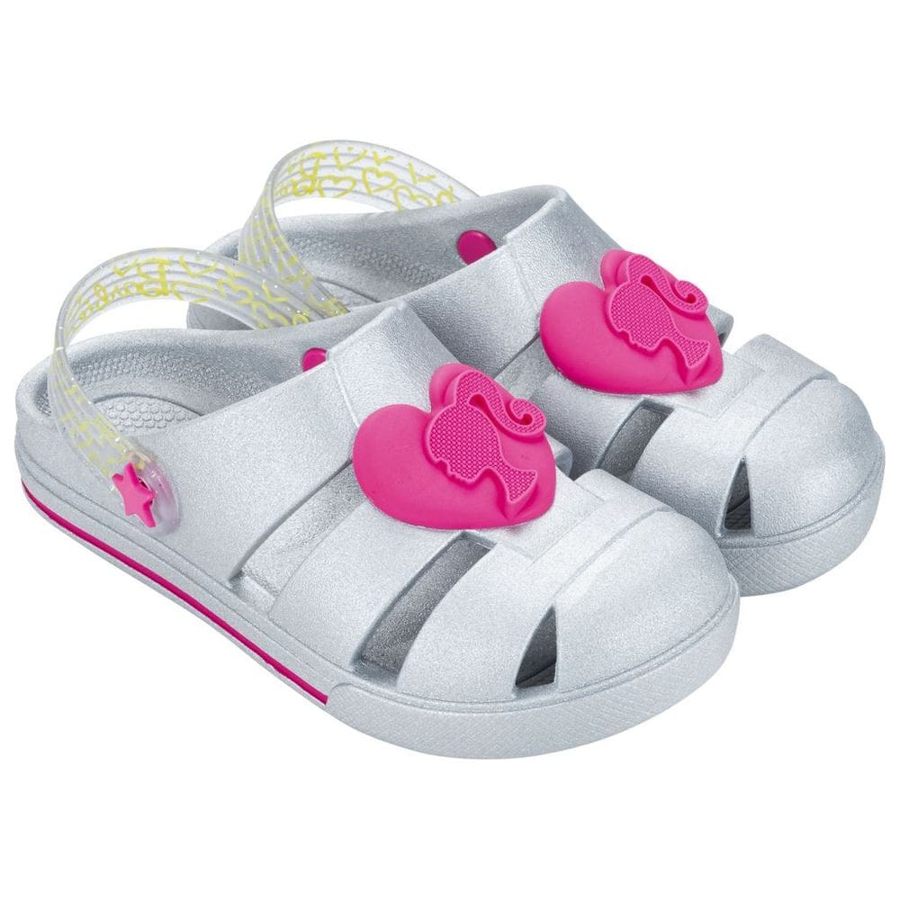 Sandália Infantil Menina Grendene Kids Barbie Heart Babuche