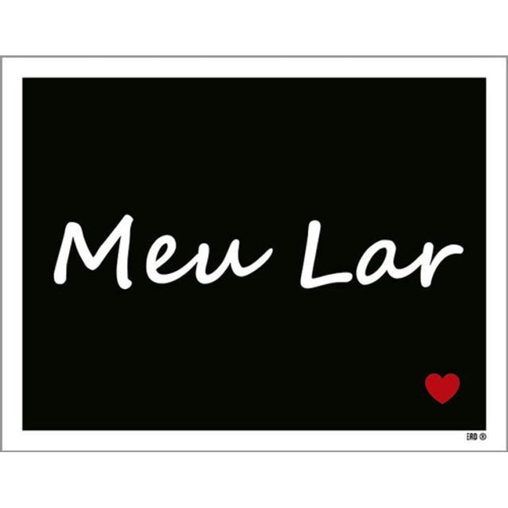 Kit 5 Placas Meu Lar Coração Ml2788 36X46