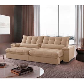 Sofá Classic Linho 02 Módulos 100 Cm B25 Meu Sofá Online A226 Linho Bege