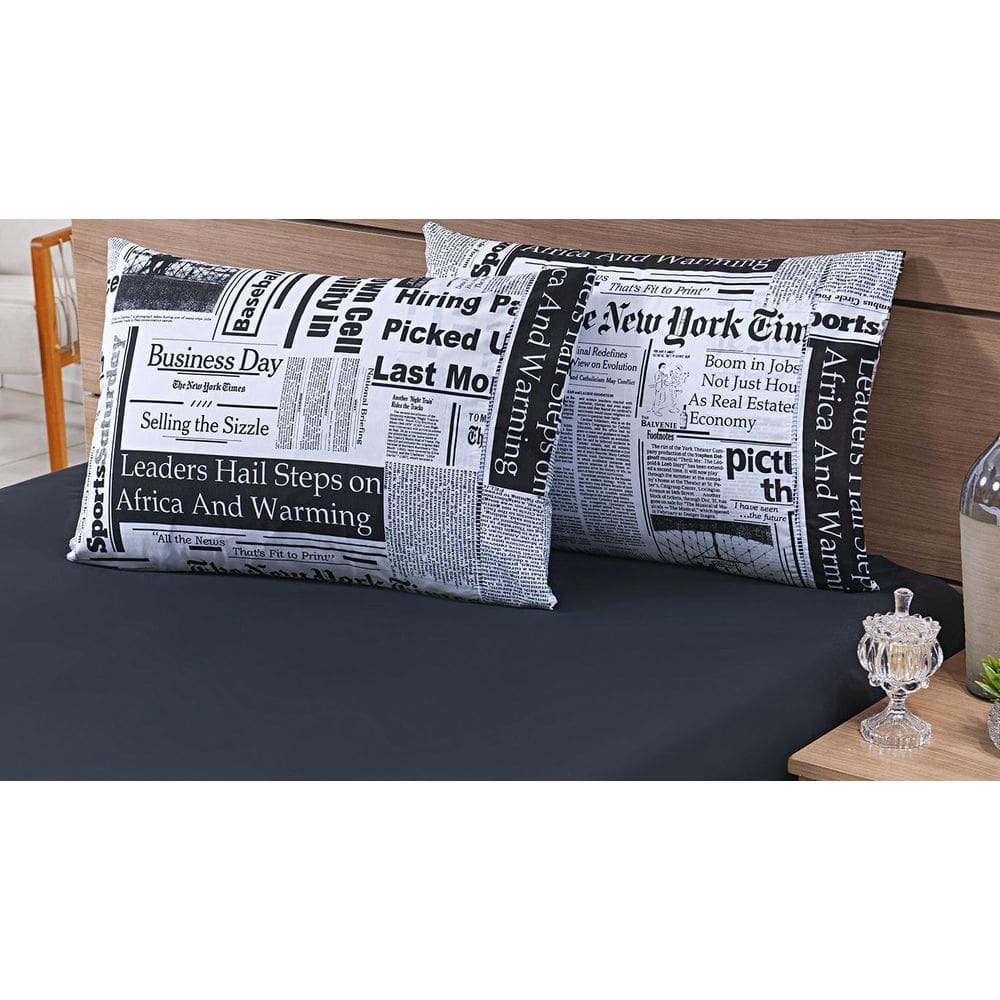 Kit 04 Fronhas Avulsas 80X60Cm Percal 100% Algodão 180 Fios