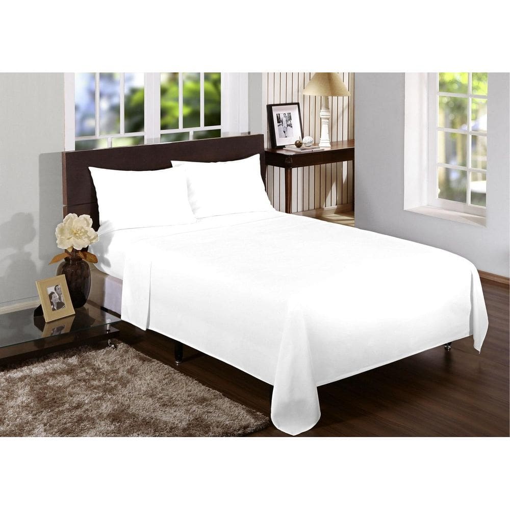 Jogo Lençol Solteiro King 4 Peças 2,03X0,96X30Cm 180 Fios