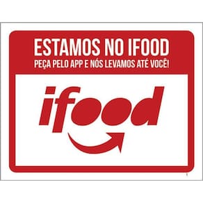 Kit 3 Placas Estamos No Ifood Peça Pelo App 36X46