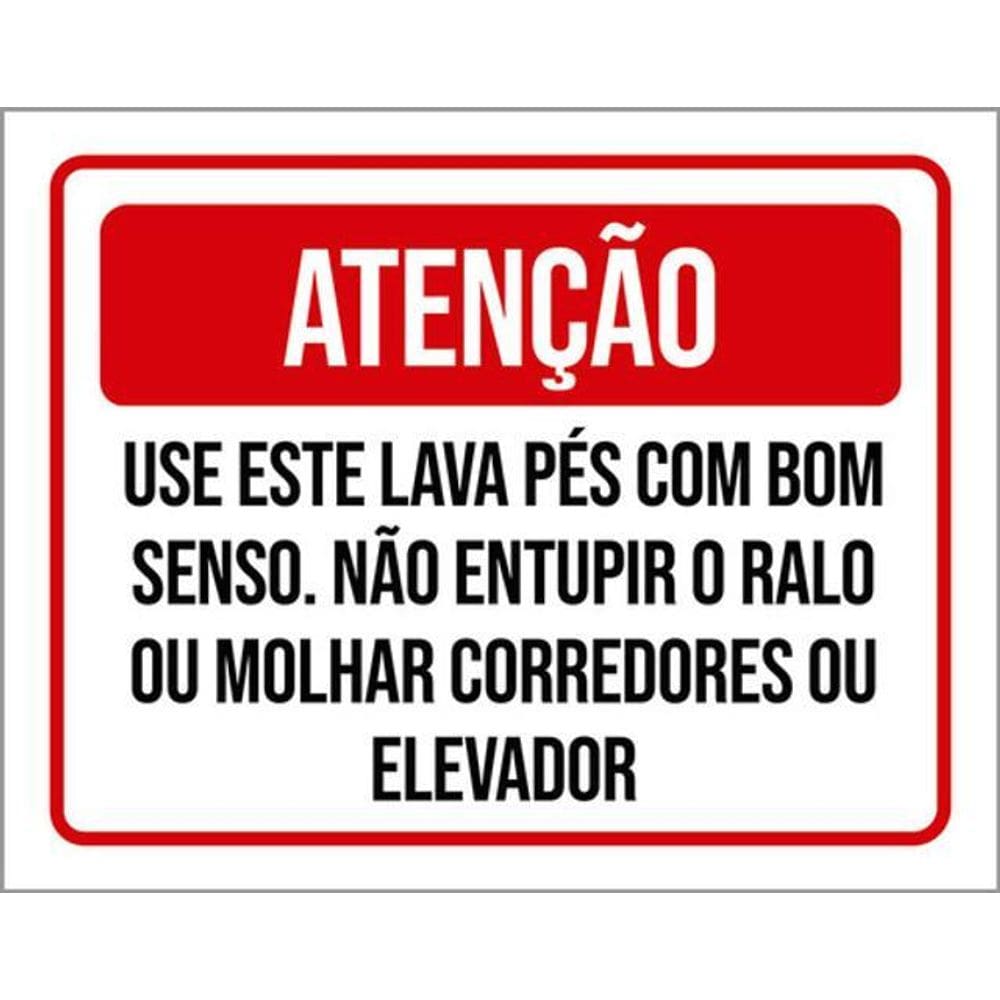 Kit 3 Placas Use Lava Pés Bom Sendo Elevador 36X46