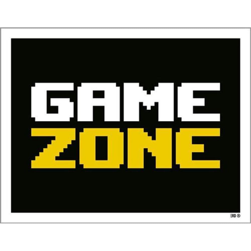 Kit 10 Placas Game Zone 36X46