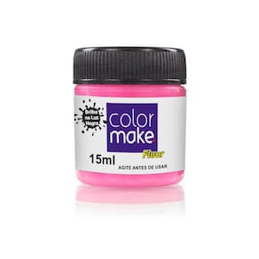 Tinta Liquida Fluorescente 15 Com Ml Pink Color Make