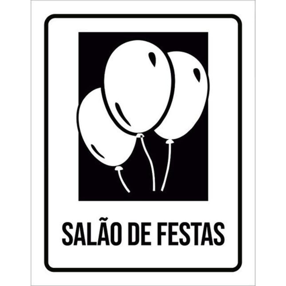 Kit 5 Placas Setor Salão De Festas 36X46