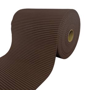 Tapete Emborrachado Antiderrapante 15M X 45Cm Rolo Marrom