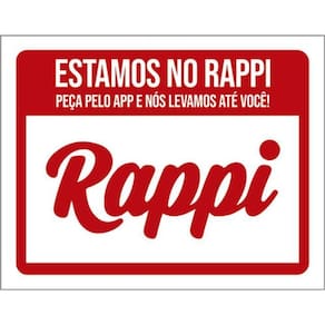 Kit 3 Placas Estamos No Rappi Peça Pelo App 36X46