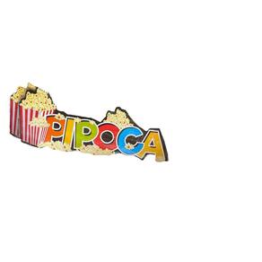 Decoração Placa Para Festa Junina Arraia Pipoca- 01 Unidade