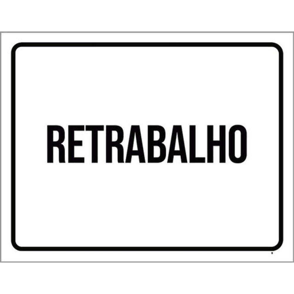 Kit 3 Placas Retrabalho Setor 36X46