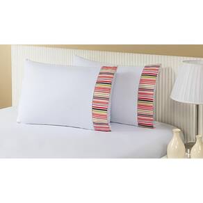Kit 12 Fronhas Avulsas 80X60Cm Percal 100% Algodão 180 Fios