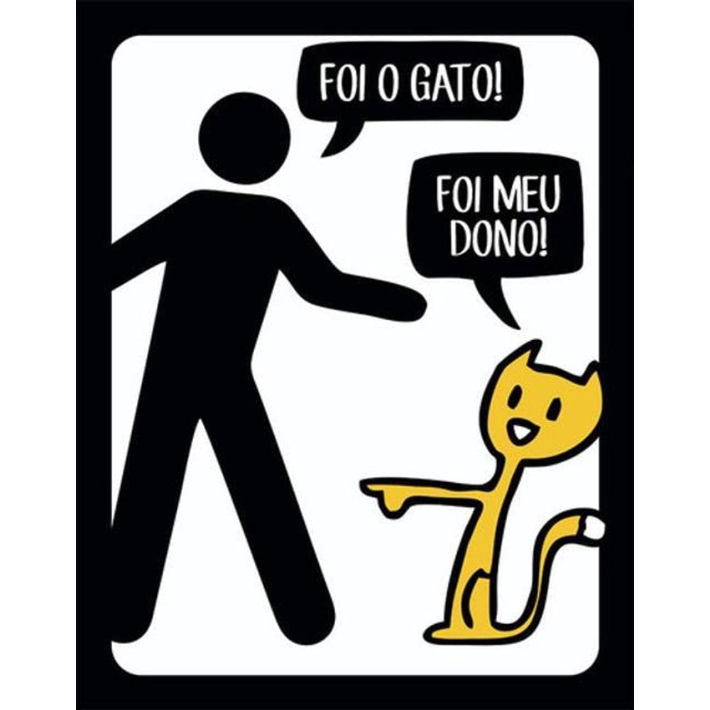 Kit 10 Placas Foi Gato Foi Meu Dono 36X46